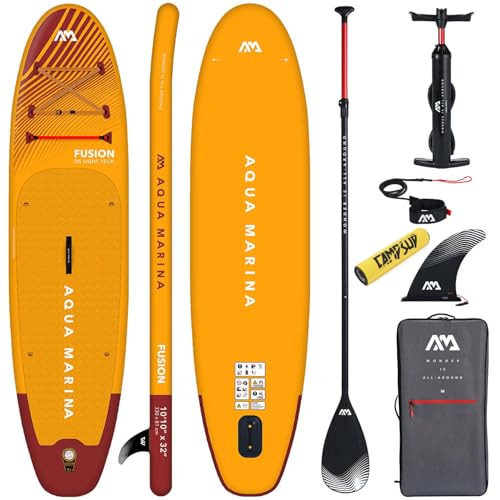 Aqua Marina Aufblasbar Sup Board Stand up Paddle AQUAMARINA Fusion Komplette Packung 330x81x15cm mit Campsup Paddle Floater Orange Aqua Marina Aufblasbar Sup Board Stand up Paddle AQUAMARINA Fusion Komplette Packung 330x81x15cm mit Campsup Paddle Floater Orange von Aqua Marina