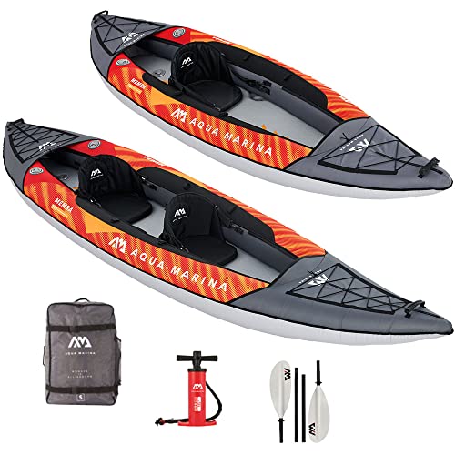 Aqua Marina , Kajak aufblasbar im Set für 2 Personen Memba 2022 12‘10“ Paddelboot Kanu mit Paddel, Pumpe, Rucksack 390 x 90 cm Aqua Marina , Kajak aufblasbar im Set für 2 Personen Memba 2022 12‘10“ Paddelboot Kanu mit Paddel, Pumpe, Rucksack 390 x 90 cm von Aqua Marina