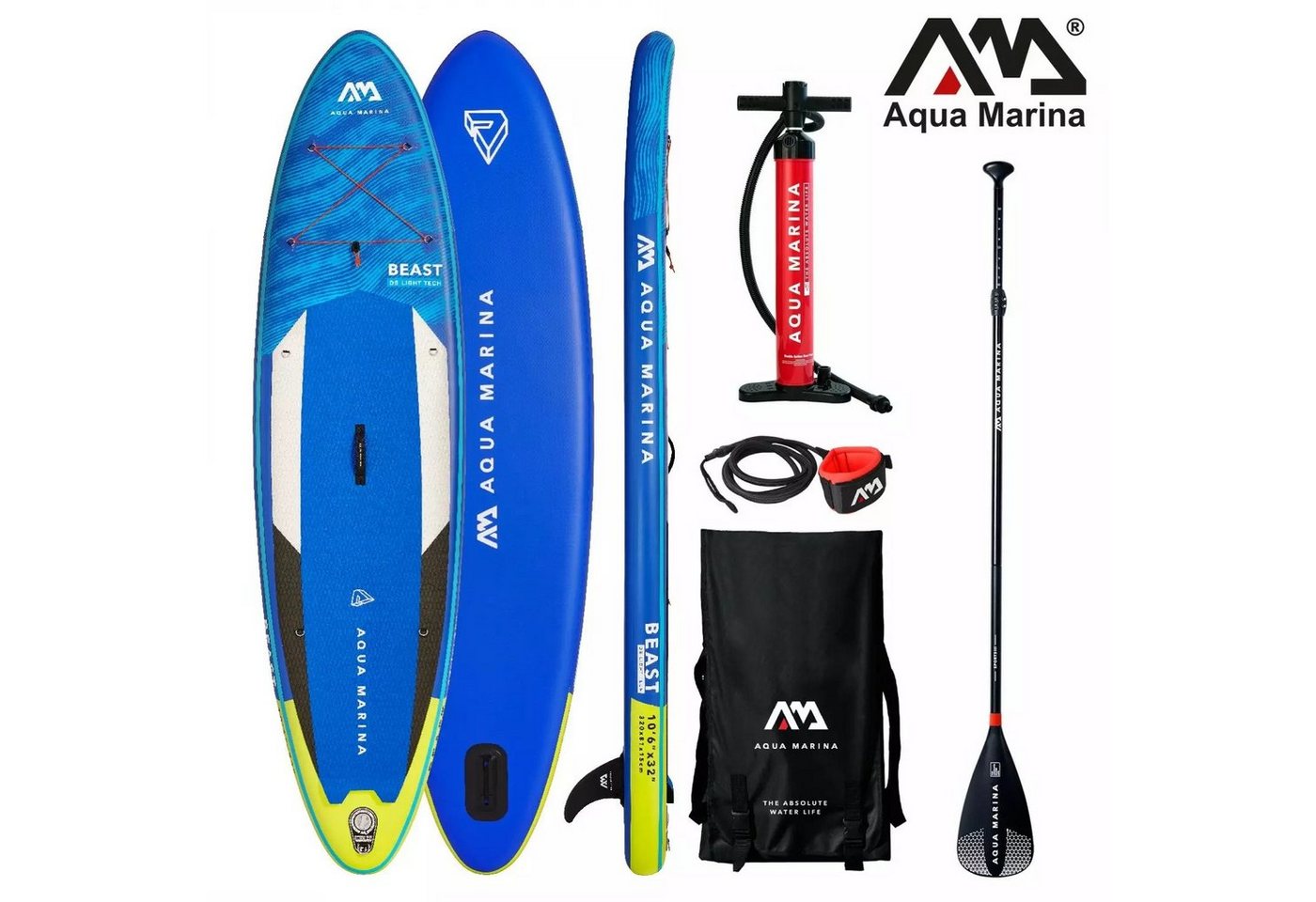 Aqua Marina SUP-Board SUP Board 320x81cm mit Reißverschlussrucksack von Aqua Marina