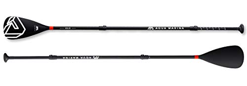 Aqua Marina Solid Adjustable Fiberglass iSUP Paddle, Black, 180-220 cm von AM AQUA MARINA