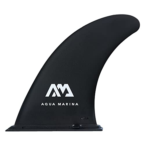 AM AQUA MARINA iSUP 9” Large Center Fin schwarz 22 x 18 cm Finne für Stand up Paddle Board von AM AQUA MARINA
