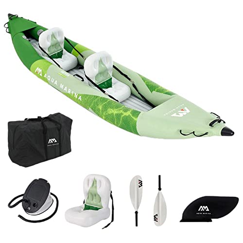 Aqua Marina , 2er Kajak aufblasbar im Set Betta-412 2022 13‘6“ 2-Personen Kanu Zweierkajak mit Paddel, Pumpe, Tasche 412 x 80 cm Aqua Marina , 2er Kajak aufblasbar im Set Betta-412 2022 13‘6“ 2-Personen Kanu Zweierkajak mit Paddel, Pumpe, Tasche 412 x 80 cm von Aqua Marina