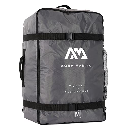 AM AQUA MARINA Reißverschluss-Rucksack für aufblasbares 2-3 Personen Kajak/Kanu und Zubehör Größe M Grau 80×45x30 cm von AM AQUA MARINA