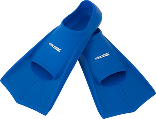 Aqua Speed® HIGH TECH Kurze Trainingsflossen | Schwimmflossen | Schwimmtraining | Kurzflossen | Taucherflossen | Größen 33-48, Modell:blau/11, Größen:47/48 von Aqua Speed