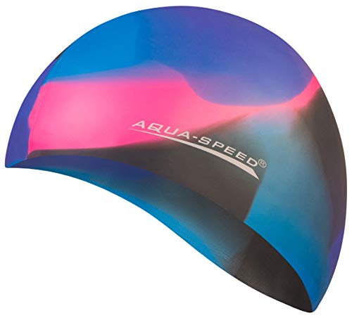 Aqua Speed BUNT Schwimmhaube + Kleines Mikrofaserhandtuch | Kinder & Erwachsene | elastische Bademütze | Badehaube | wasserdichte Badekappe für Frauen Männer | Silikonbadekappe | 04. Bunt / 80 Aqua Speed BUNT Schwimmhaube + Kleines Mikrofaserhandtuch | Kinder & Erwachsene | elastische Bademütze | Badehaube | wasserdichte Badekappe für Frauen Männer | Silikonbadekappe | 04. Bunt / 80 von Aqua Speed