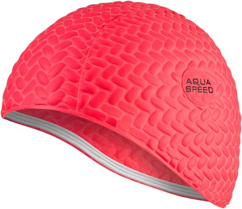 Aqua Speed Badehaube Damen Mädchen | Badekappe Lange Haare | Frauen Schwimmhaube | Schwimmkappe wasserdicht | Womens Swimming Cap for Long Hair | Schwimmen | Latex | Rot | Bombastic Tic-Tac Aqua Speed Badehaube Damen Mädchen | Badekappe Lange Haare | Frauen Schwimmhaube | Schwimmkappe wasserdicht | Womens Swimming Cap for Long Hair | Schwimmen | Latex | Rot | Bombastic Tic-Tac von Aqua Speed