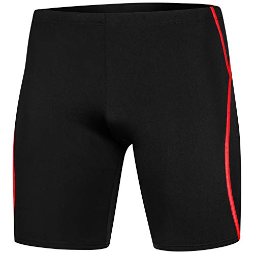 Aqua Speed Badehose Knielang für Herren + gratis eBook | Enge Schwimmhose | Jammers | Mens Swimwear | UV Badepants | Blake, Gr. XXL, Schwarz-Rot Aqua Speed Badehose Knielang für Herren + gratis eBook | Enge Schwimmhose | Jammers | Mens Swimwear | UV Badepants | Blake, Gr. XXL, Schwarz-Rot von Aqua Speed
