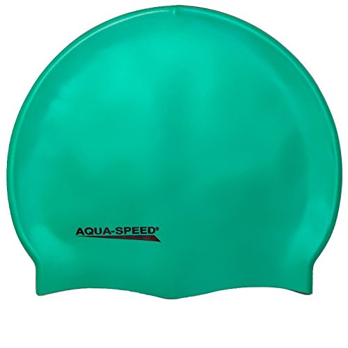 Aqua-Speed Herren Mega Silicone s Badekappe, grün, Einheitsgröße von Aqua-Speed