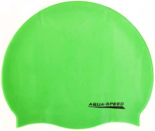Aqua-Speed Herren Mono Silikon s Badekappe - Grün, Einheitsgröße von Aqua Speed