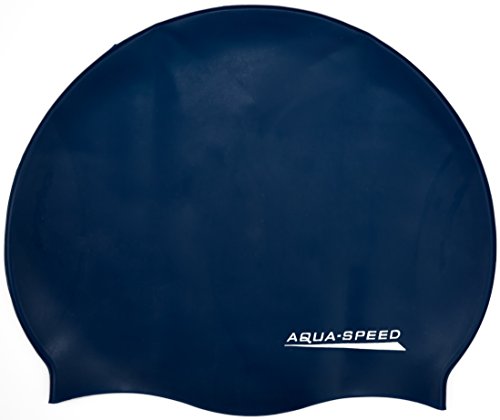 Aqua-Speed Herren Mono Silikon s Badekappe, Marineblau, Einheitsgröße von Aqua Speed
