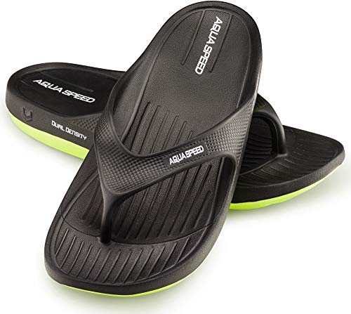 Aqua Speed Badeschuhe Zehentrenner Damen & Herren | Zehensandale rutschfest | Schwarze Badesandalen Frauen | Sauna Sandalen Männer | Schwimmbadlatschen | Dusche | Gr. 40, Schwarz | Alcano Aqua Speed Badeschuhe Zehentrenner Damen & Herren | Zehensandale rutschfest | Schwarze Badesandalen Frauen | Sauna Sandalen Männer | Schwimmbadlatschen | Dusche | Gr. 40, Schwarz | Alcano von Aqua Speed