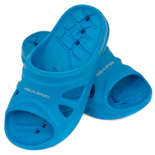 Aqua Speed Blaue Badelatschen Florida + Fasertuch | Kinder | Duschsandalen | Strand Schuhe | Pools leichte | Badeschlappen | Bequeme Schwimmbadschuhe | Gr 35 Aqua Speed Blaue Badelatschen Florida + Fasertuch | Kinder | Duschsandalen | Strand Schuhe | Pools leichte | Badeschlappen | Bequeme Schwimmbadschuhe | Gr 35 von Aqua Speed