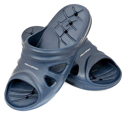 Aqua Speed Blaue Badepantoletten Florida + Fasertuch | Herren | Duschsandalen Männer Erwachsene | Badeschlappen blau | Badepantoletten | Badeschuhe | Gr 45 Aqua Speed Blaue Badepantoletten Florida + Fasertuch | Herren | Duschsandalen Männer Erwachsene | Badeschlappen blau | Badepantoletten | Badeschuhe | Gr 45 von Aqua Speed