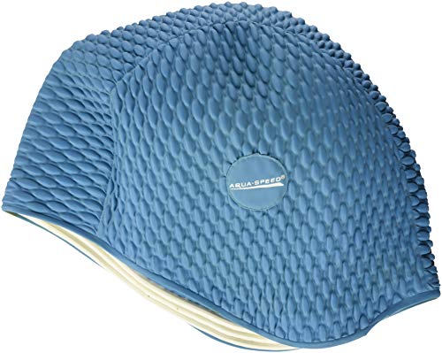 Aqua Speed Bombastische Latex-Badekappe für Herren, Blau, Einheitsgröße Aqua Speed Bombastische Latex-Badekappe für Herren, Blau, Einheitsgröße von Aqua Speed