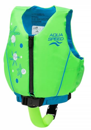 Aqua Speed Flytekraft Go - Schwimmlernwesten für Kinder | Größenverstellbar | Schwimmhilfe | Schwimmgurt | Seafoam Green, Größe: 19-30 kg von Aqua Speed