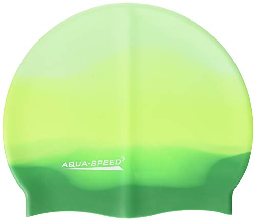 Aqua-Speed Herren Bunt Silicone s Multicolor Badekappe, Hellgrün/Flaschengrün, Einheitsgröße Aqua-Speed Herren Bunt Silicone s Multicolor Badekappe, Hellgrün/Flaschengrün, Einheitsgröße von Aqua-Speed