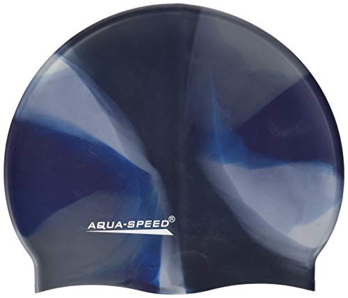 Aqua-Speed Herren Bunt Silicone s Multicolor Badekappe, Marineblau/Schwarz, Einheitsgröße Aqua-Speed Herren Bunt Silicone s Multicolor Badekappe, Marineblau/Schwarz, Einheitsgröße von Aqua-Speed