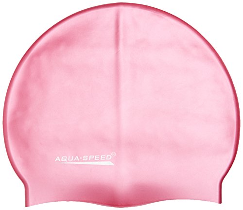 Aqua-Speed Herren Mega Silicone s Badekappe, Metalic Pink, Einheitsgröße von Aqua-Speed