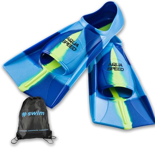 Aqua Speed Kurzflossen für Erwachsene und Kinder + ULTRAPOWER Rucksack | Trainingsflossen | Schwimmtraining | Kurzflossen | blau/82, Gr. 37/38 Aqua Speed Kurzflossen für Erwachsene und Kinder + ULTRAPOWER Rucksack | Trainingsflossen | Schwimmtraining | Kurzflossen | blau/82, Gr. 37/38 von Aqua Speed