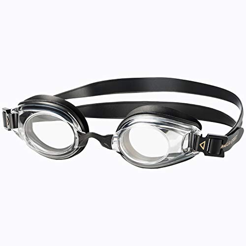 Aqua Speed Swim Goggles mit Sehstärke für Frauen und Männer mit verstellbarem Gurt - linkes & rechtes Glas verschieden nach Ihren Wünschen kombinierbar - schwarz - ungetönt von Aqua Speed