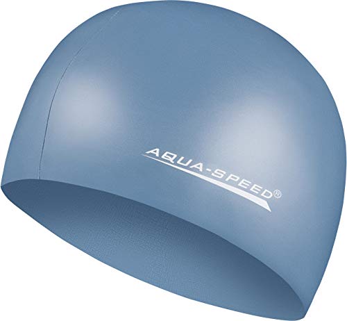 Aqua Speed MEGA Reißfeste Badekappe | Damen Herren | Schwimmmütze für Kinder | Bademütze wasserdicht | Badehaube | Schwimmhaube | Silikonbadekappe | Petrol 22 von Aqua Speed