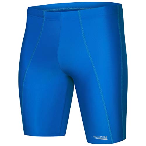 Aqua Speed Moderne Badehose für Männer eng + gratis eBook | lange Schwimmhose Herren | Training Badebekleidung knielang | Long, Gr. XXL, 05. Longbay von Aqua Speed