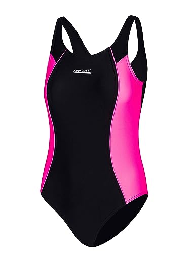 Aqua Speed Sportbadeanzug Mädchen | Badeanzug Einteiler für Kinder | UV Schwimmanzug | Kids Swimwear Sport | Strand | Swimming Pool | Swimsuit | Schwarz-Violett | Gr. 140 cm | Luna Aqua Speed Sportbadeanzug Mädchen | Badeanzug Einteiler für Kinder | UV Schwimmanzug | Kids Swimwear Sport | Strand | Swimming Pool | Swimsuit | Schwarz-Violett | Gr. 140 cm | Luna von Aqua Speed