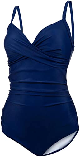 Aqua Speed Vivian Badeanzug für Damen | Bademode Bauchweg | Badebekleidung Frauen | Damenbadeanzug einteilig elegant | Frauenbadeanzug Einteiler | One Piece Swimsuit - Navy Blau - Gr 42 Aqua Speed Vivian Badeanzug für Damen | Bademode Bauchweg | Badebekleidung Frauen | Damenbadeanzug einteilig elegant | Frauenbadeanzug Einteiler | One Piece Swimsuit - Navy Blau - Gr 42 von Aqua Speed