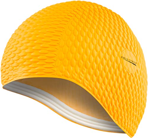 Aqua Speed Womens Swimming Cap | Damen Badekappe Lange Haare | Latexkappe wasserdicht | Latex Schwimmkappe dehnbar | Waterproof Swim Cap Women | Schwimmmütze Mädchen | orange 75 | Bombastic Aqua Speed Womens Swimming Cap | Damen Badekappe Lange Haare | Latexkappe wasserdicht | Latex Schwimmkappe dehnbar | Waterproof Swim Cap Women | Schwimmmütze Mädchen | orange 75 | Bombastic von Aqua Speed