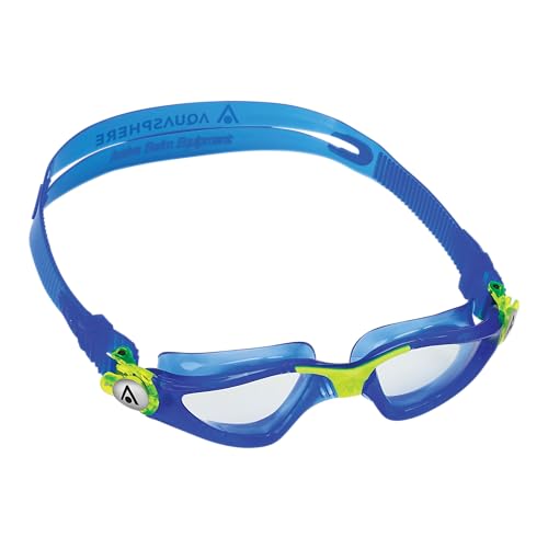 Aquasphere Kayenne JR, Schwimmbrillen, Poolbrillen für Kinder ab 6 Jahren mit UV-Schutz, Silikondichtung und Anti-Beschlag- sowie Anti-Lecklinsen für Jungen und Mädchen von Aqua Sphere