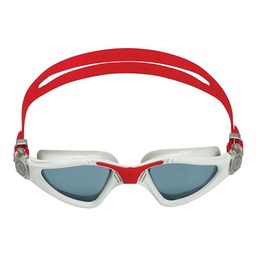 Aquasphere Kayenne Schwimmbrille, Grau/Rot/Dunkel (192.000) Aquashere, 10 Jahre, Einheitsgröße von Aquasphere