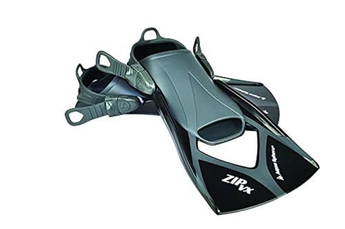 Aquasphere Zip VX Schwimmen Training Fin Trainingsflossen, schwarz/Grau, S Aquasphere Zip VX Schwimmen Training Fin Trainingsflossen, schwarz/Grau, S von Aquasphere