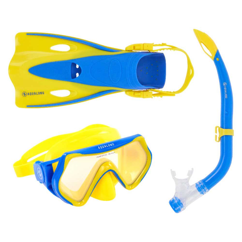 Aqualung Sport Hero Junior Snorkeling Set Gelb,Blau EU 25-31 von Aqualung Sport
