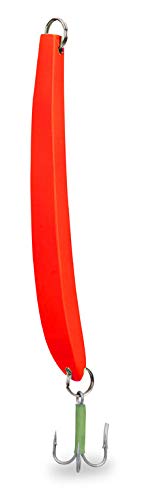 Aquantic Unisex – Erwachsene 10C4039507237455C10 Banana Steel Pilker, in den Farben Silber, Luminous, 100% bleifrei, Taumelpilker, Salzwasserdrilling, Gewicht 100-800g (Rot, 200g), Bunt, Normal von Aquantic