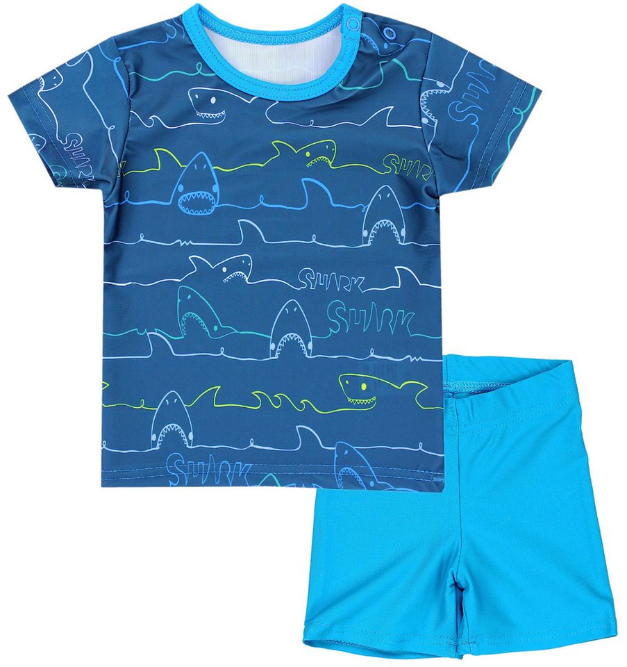 Aquarti Badeanzug Baby Jungen Zweiteiliger Kinder Badeanzug T-Shirt Badehose UV-Schutz Aquarti Badeanzug Baby Jungen Zweiteiliger Kinder Badeanzug T-Shirt Badehose UV-Schutz von Aquarti