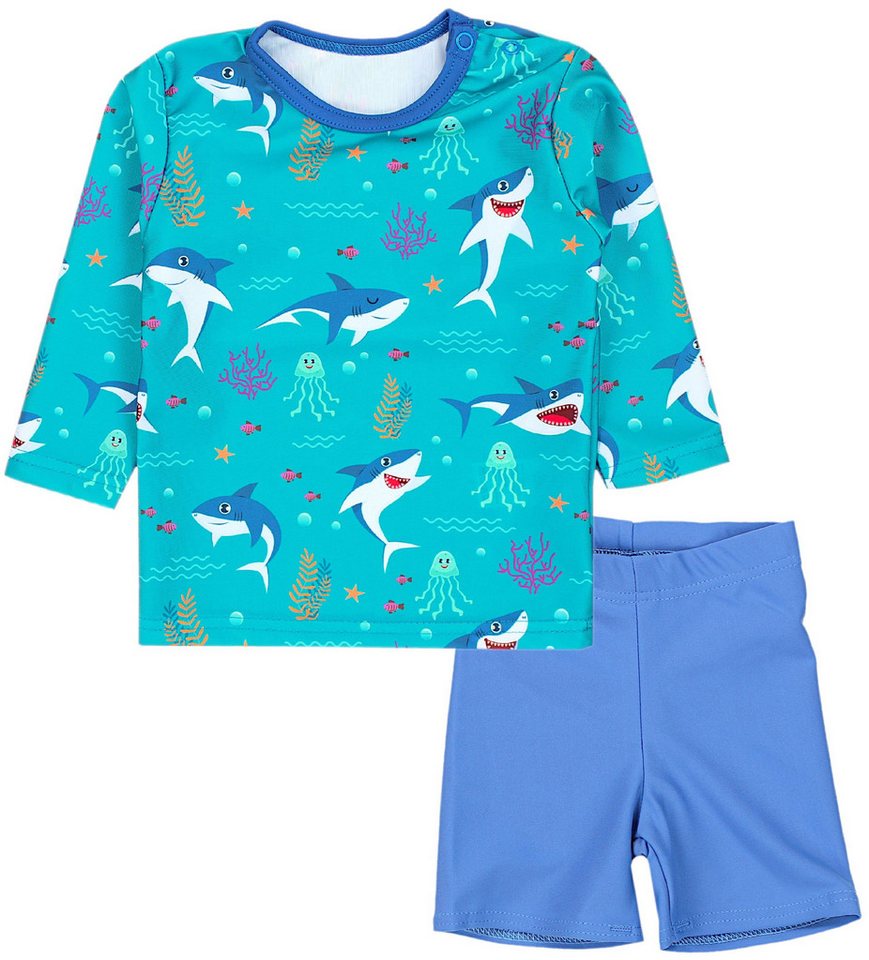 Aquarti Badeanzug Baby Jungen Zweiteiliger Kinder Badeanzug T-Shirt Badehose UV-Schutz Aquarti Badeanzug Baby Jungen Zweiteiliger Kinder Badeanzug T-Shirt Badehose UV-Schutz von Aquarti