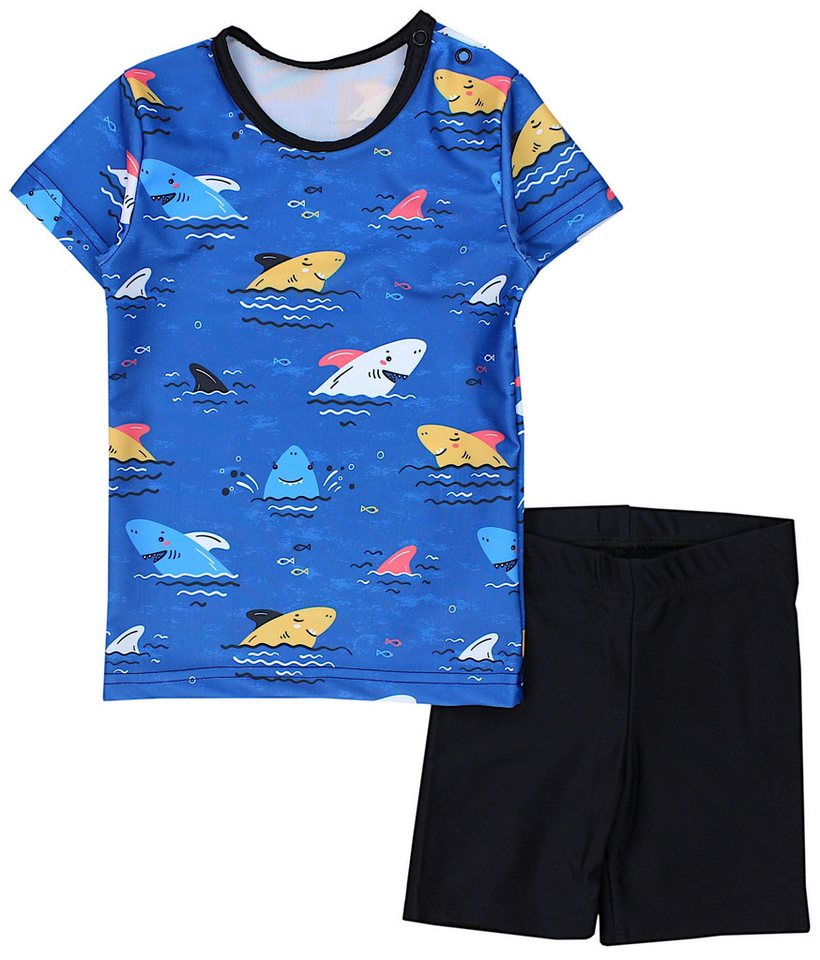 Aquarti Badeanzug Baby Jungen Zweiteiliger Kinder Badeanzug T-Shirt Badehose UV-Schutz Aquarti Badeanzug Baby Jungen Zweiteiliger Kinder Badeanzug T-Shirt Badehose UV-Schutz von Aquarti
