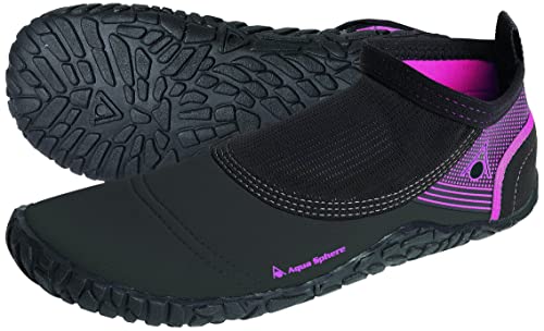 Aqua Sphere Beachwalker 2.0 Badeschuhe/Strandschuhe, schwarz / rosa, 42/43 von Aquasphere