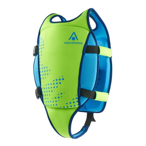 AQUASPHERE Schwimmweste | Schwimmweste für Babys und Kinder, Jungen und Mädchen mit verstellbaren Schnallen & verstellbaren Sicherheitsgurten, Grün, M (2-3Y) von Aqua Sphere