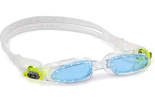 Aqua Sphere Unisex-Youth Moby Kid Schwimmbrille, transparent grün/blaues Glas, Einheitsgröße von Aquasphere