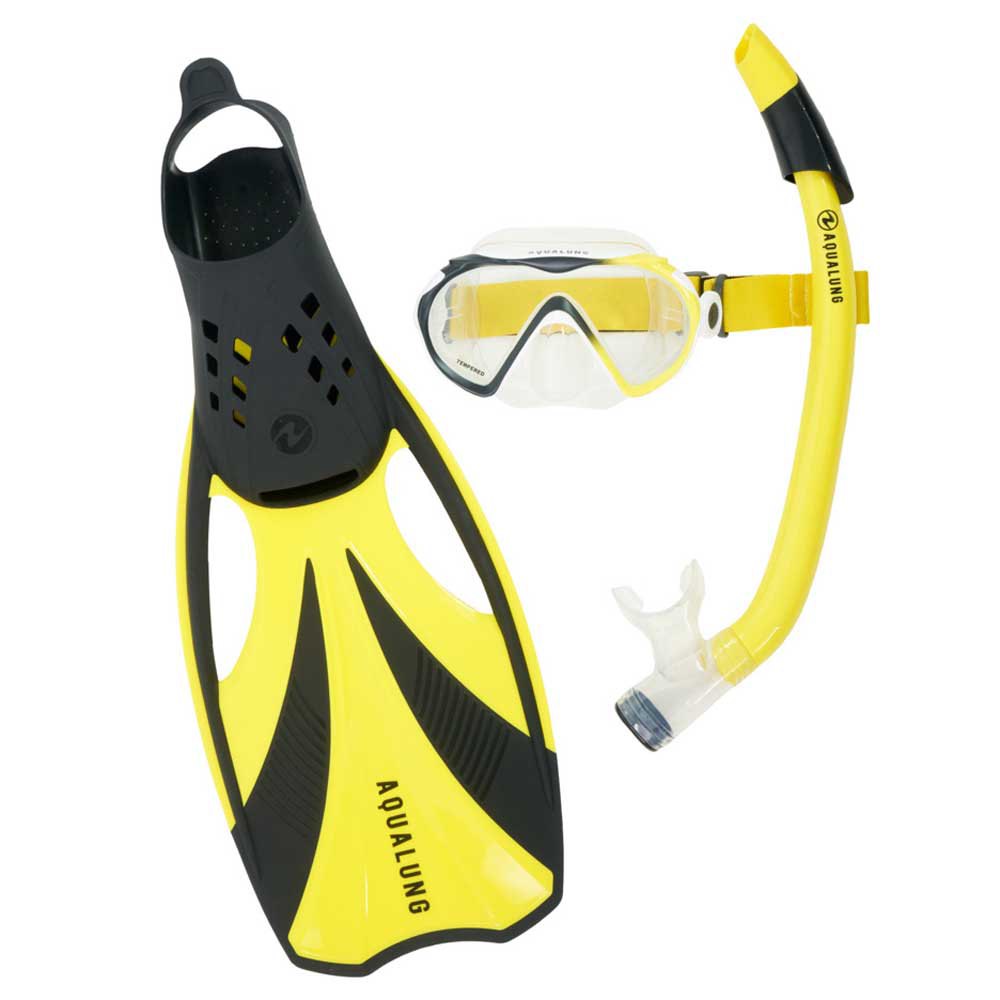 Aqualung Compass Set Snorkeling Set Gelb,Schwarz L von Aqualung