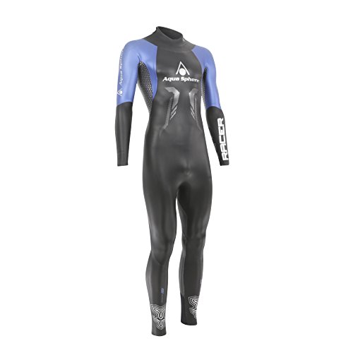 Aquasphere Herren Racer Triathlon-Neoprenanzug, schwarz/blau, XS-Height (150-165 cm Aquasphere Herren Racer Triathlon-Neoprenanzug, schwarz/blau, XS-Height (150-165 cm von Aquasphere