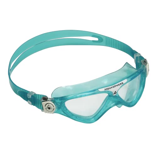 Aquasphere Vista JR, Schwimmbrille, Schwimmbrille für Kinder ab 6 Jahren mit UV-Schutz und Silikondichtung, beschlag- und leckagefreie Gläser für Jungen & Mädchen von Aquasphere