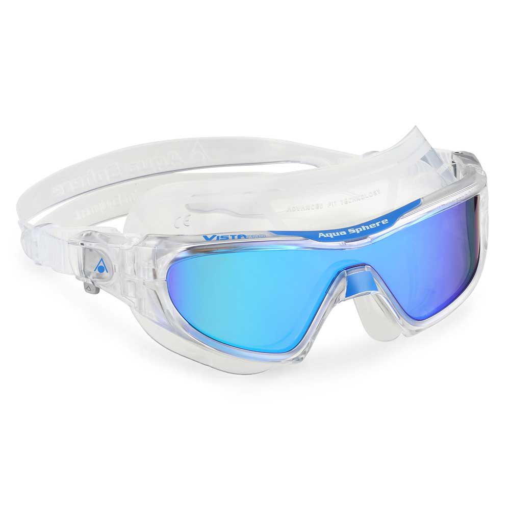 Aquasphere Vista Pro Mirror Swimming Mask Durchsichtig Blue Mirrored von Aquasphere