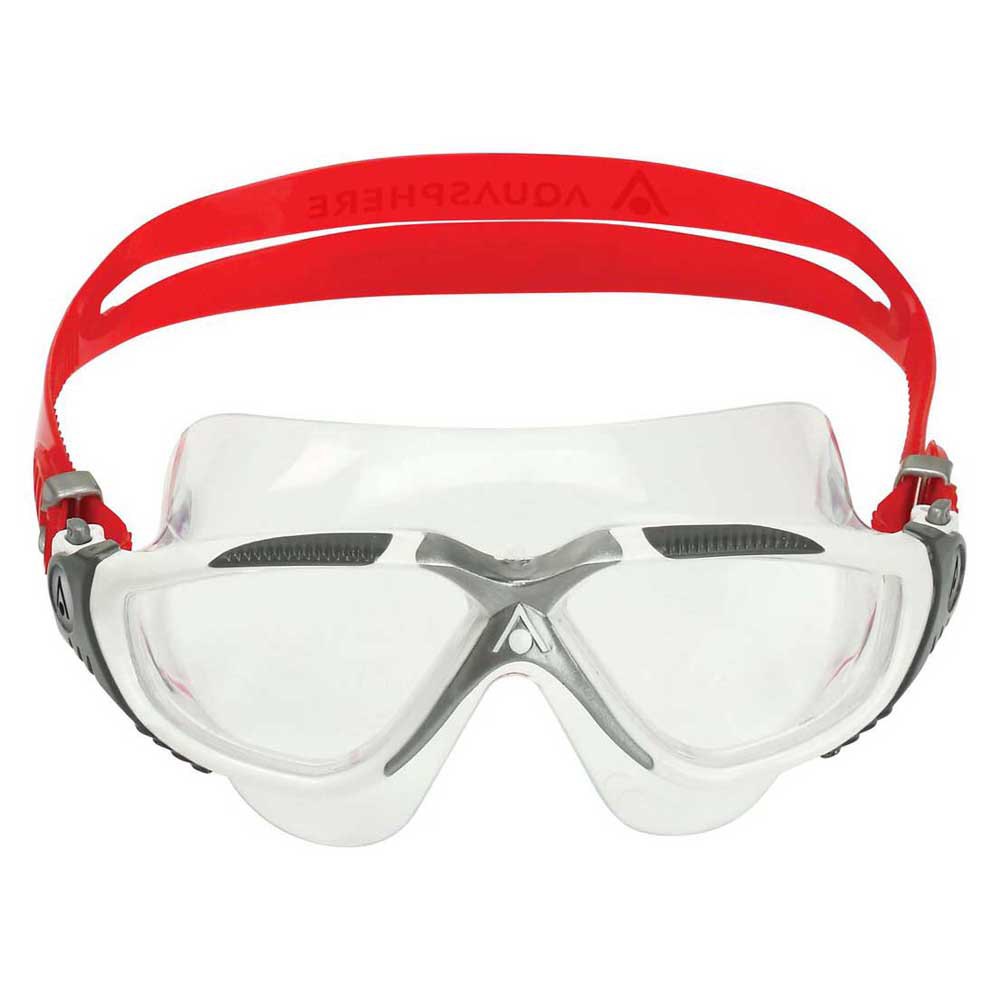 Aquasphere Vista Swimming Mask Rot,Grau von Aquasphere