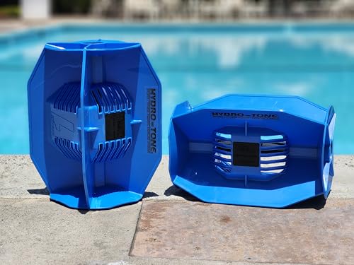 Hydro Tone - HYDRO-BELL Pool Übungshanteln Paar | Wassergewichte | Funktionelles Krafttraining im Pool | Kurzanleitung (Blau) von Aquastrength