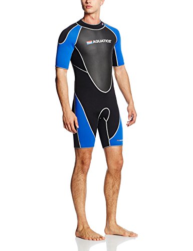 Aquatics Erwachsene Neoprenanzug Shorty, Blau/Schwarz, L, 49074 von Aquatics