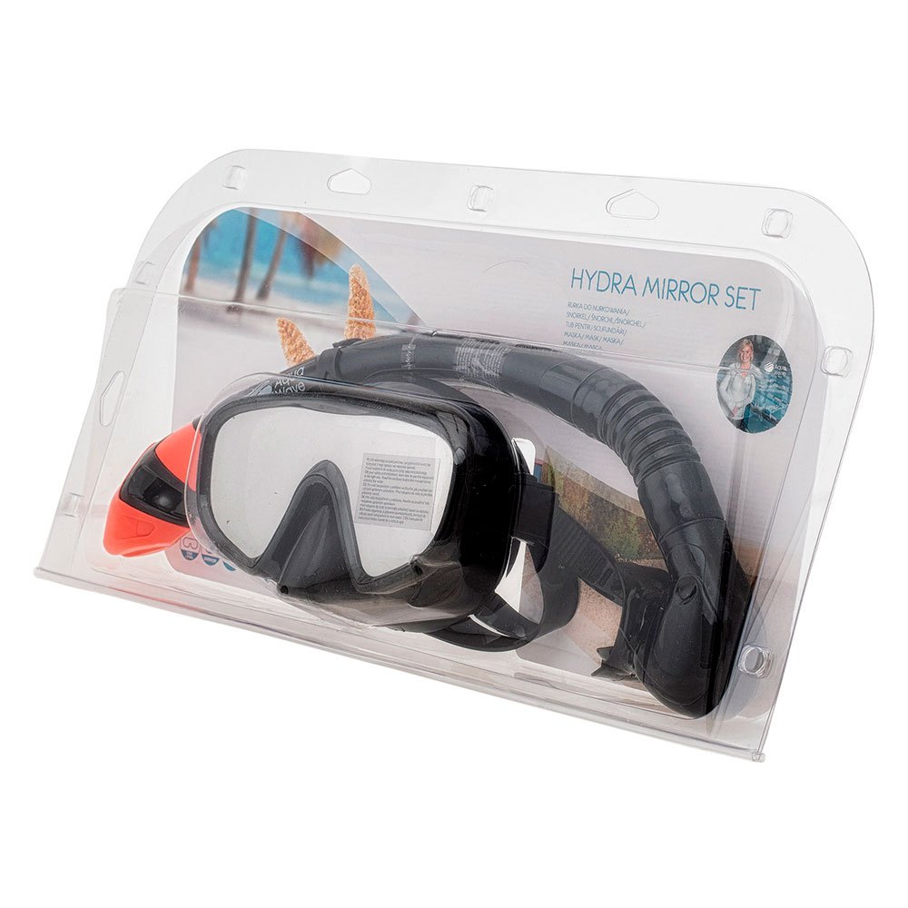 Aquawave Hydra Mirror Snorkeling Set Schwarz von Aquawave