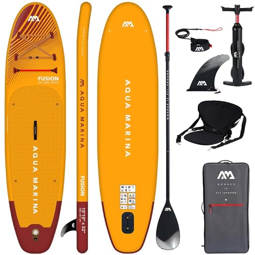 Aqua Marina Aufblasbar Sup Board Stand up Paddle AQUAMARINA Fusion Komplette Packung 330x81x15cm mit Kajak Sitz Aqua Marina Aufblasbar Sup Board Stand up Paddle AQUAMARINA Fusion Komplette Packung 330x81x15cm mit Kajak Sitz von Aqua Marina