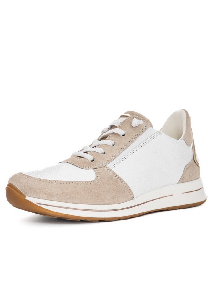 Ara ARA Sneaker Osaka Beige, Weiß Schnürschuh von Ara